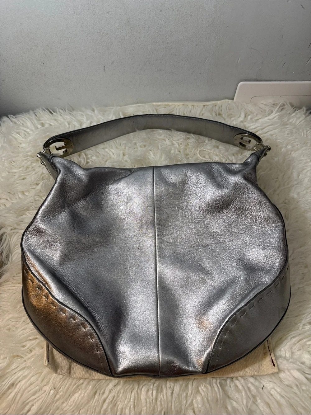 Escada sleek metallic